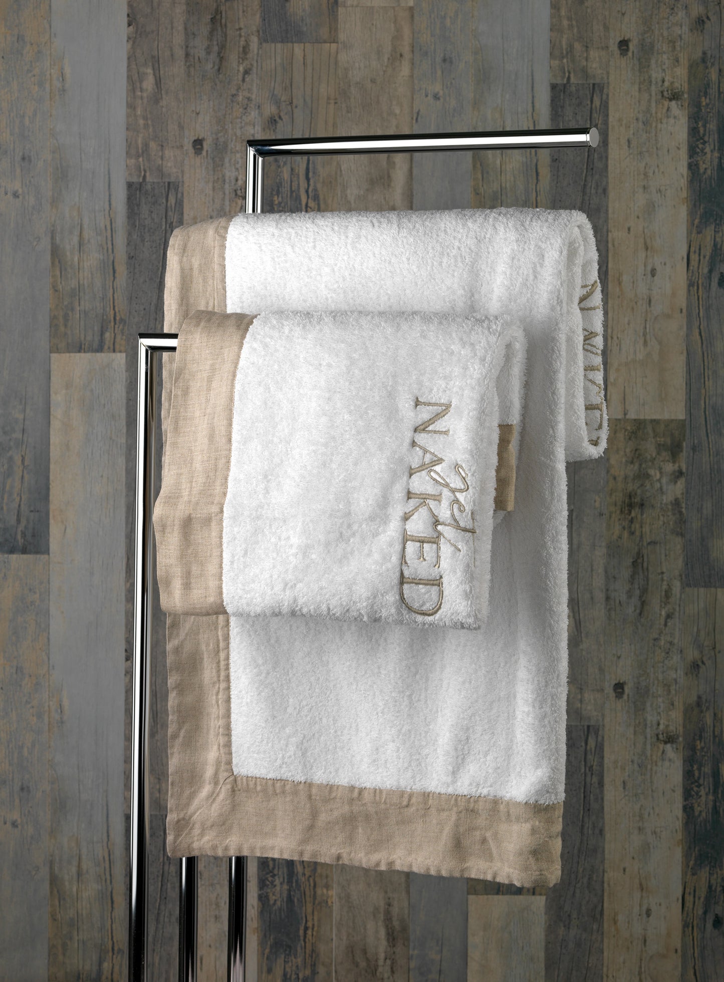 Get Naked linen towel set